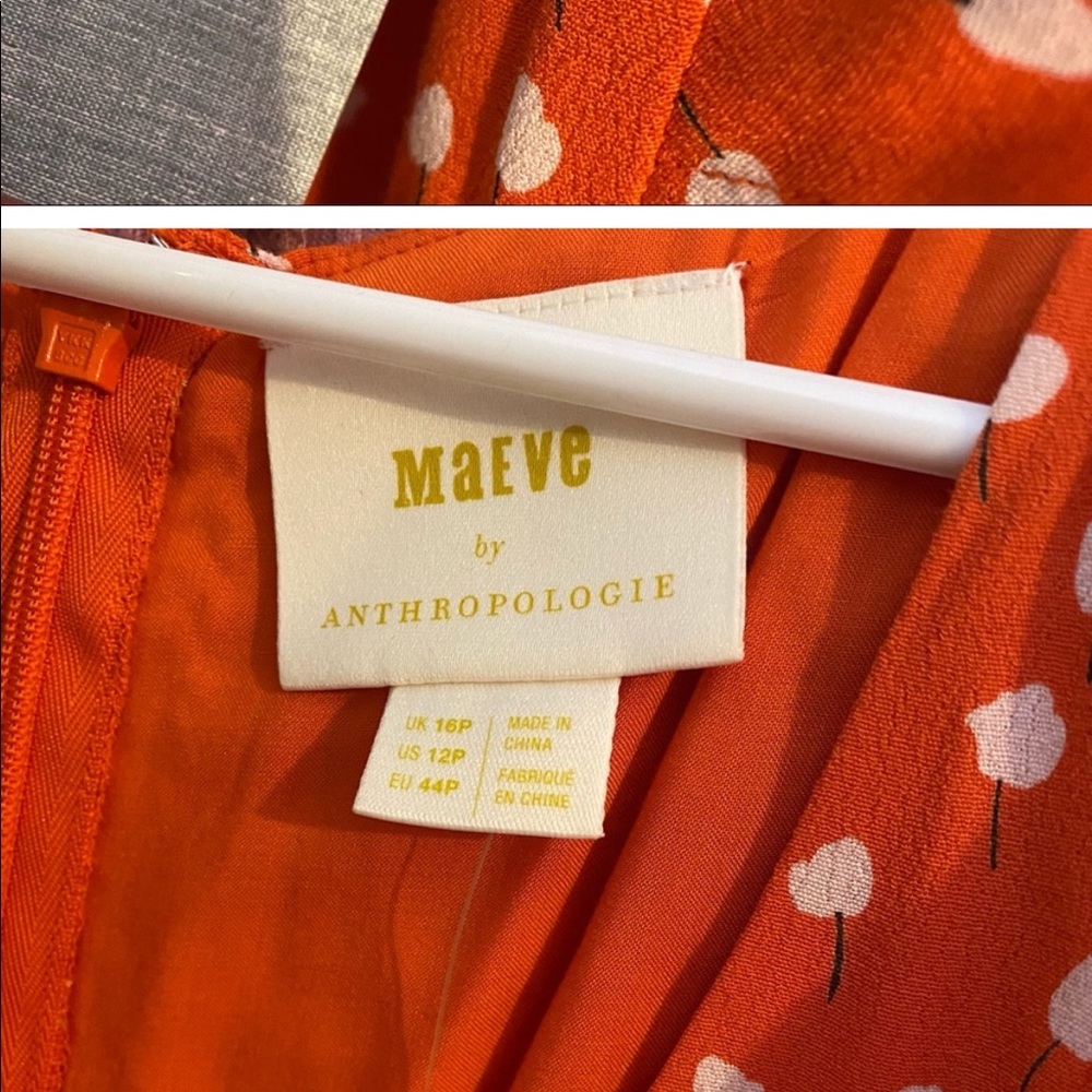 Maeve Orange Polka Dot Dress - Picture 11 of 12